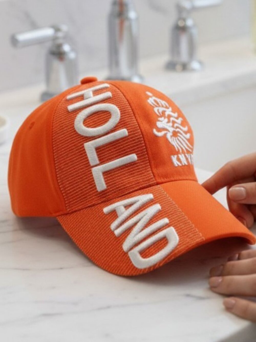 Netherlands Holland Orange Snapback Cap Dutch Lion Flag Soccer Football Fan Hat